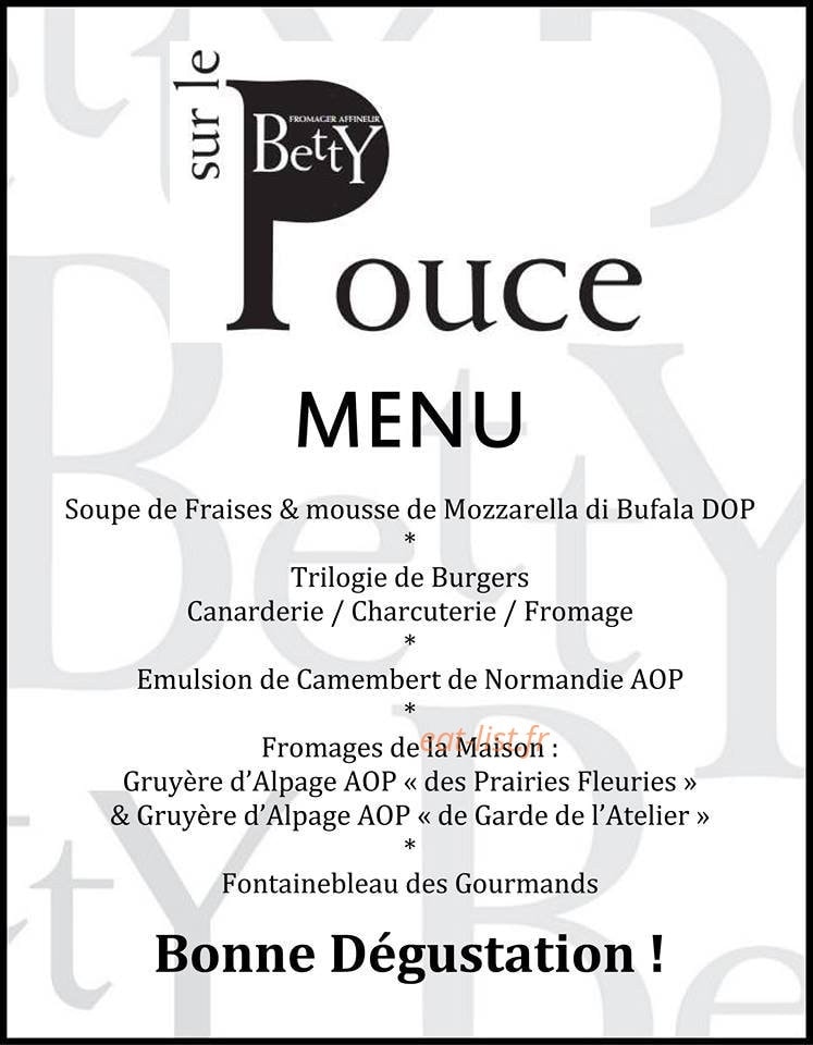 Déjeuner sur le pouce — carte page 1