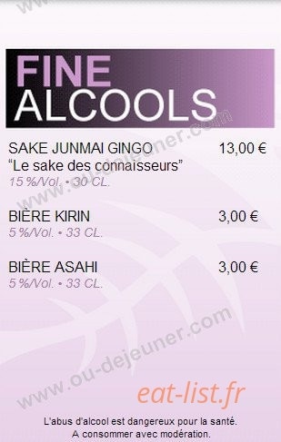 Fine & sushi — carte page 10