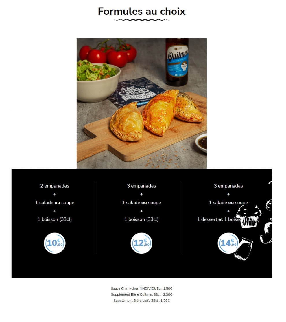 Las Chicas — carte page 2