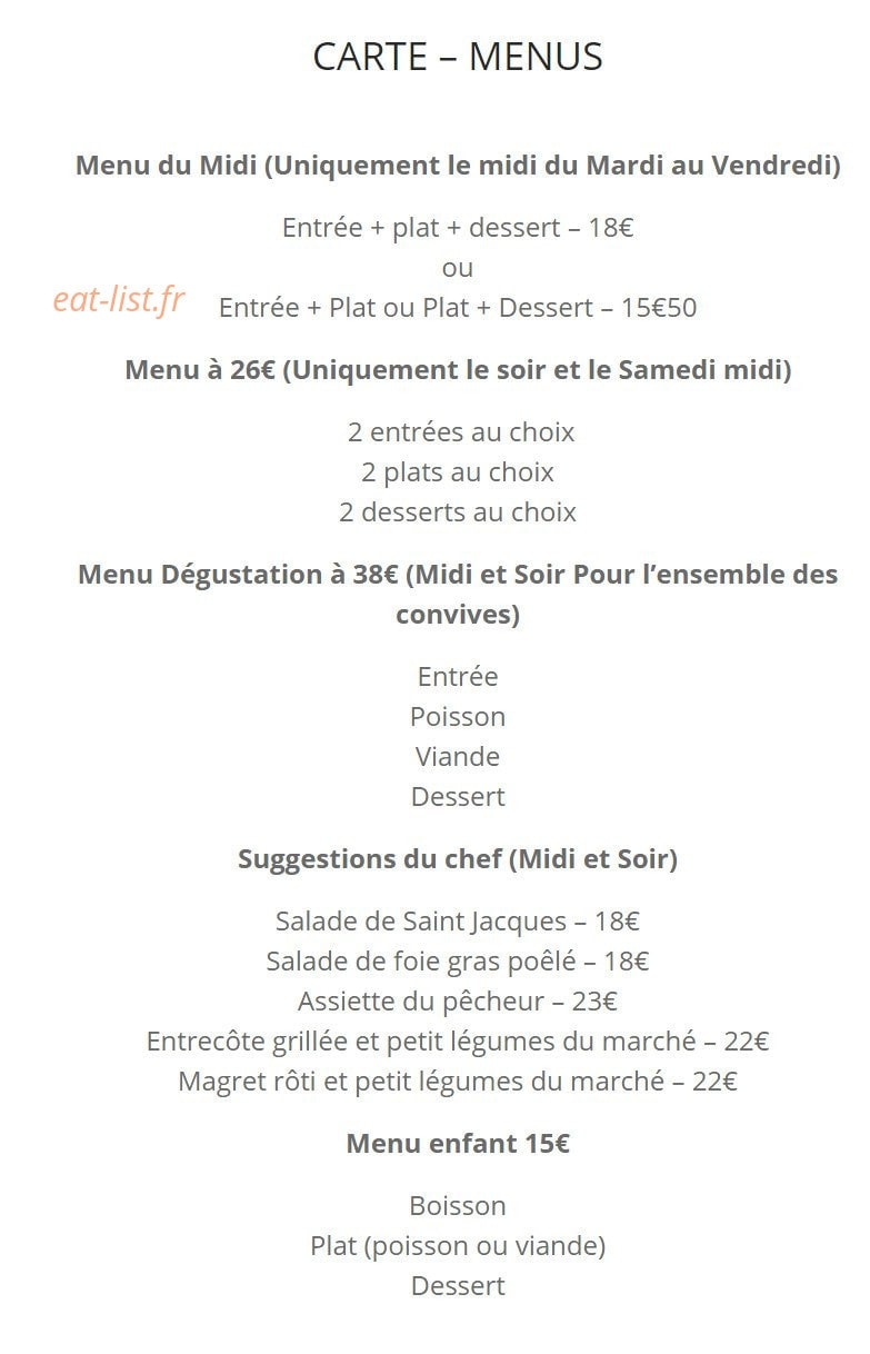 Les Mets D'Occitanie — carte page 1