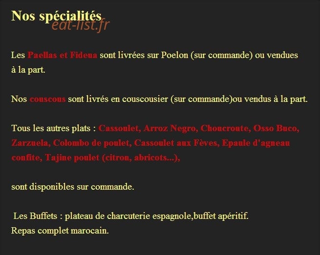 Pizzeria Lopez — carte page 3