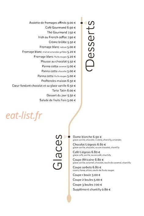 Brasserie du rosier — carte page 5