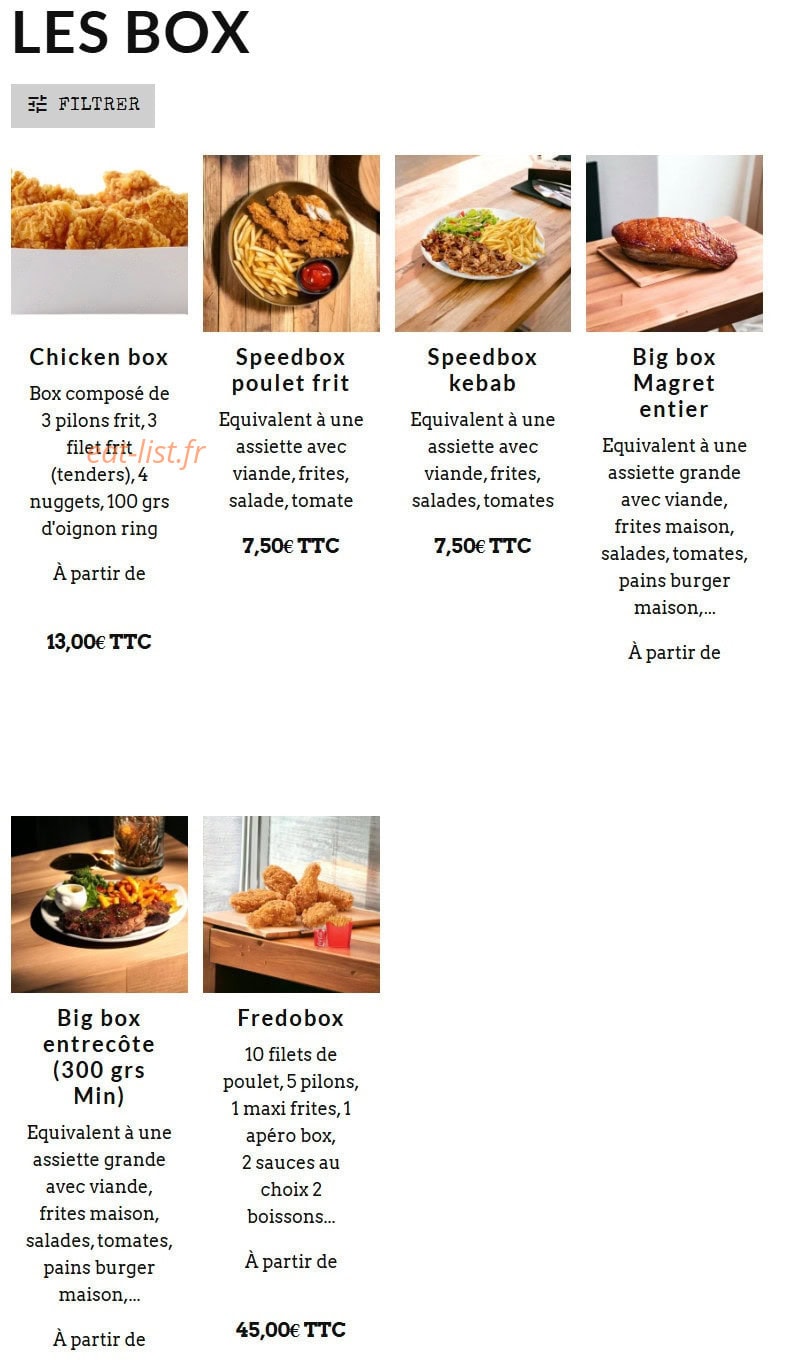 Chez fredo — carte page 3