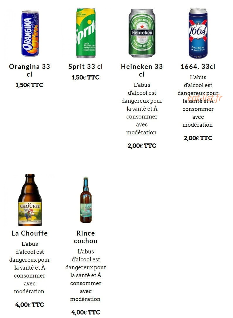 Chez fredo — carte page 19