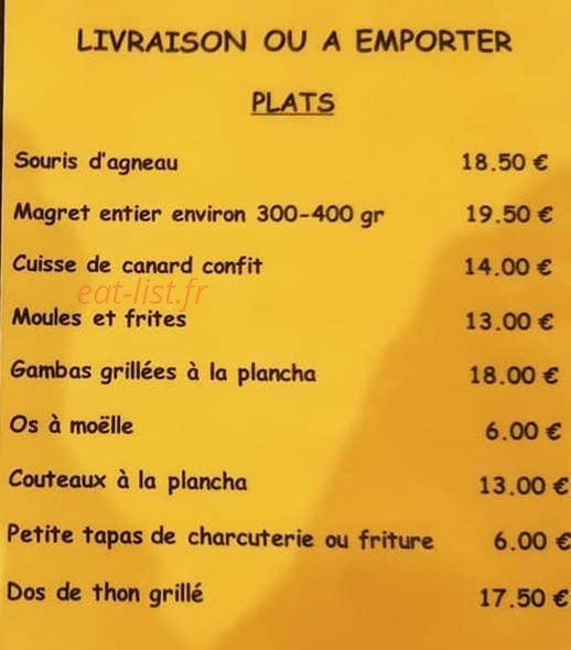 Chez Paulette — carte page 2