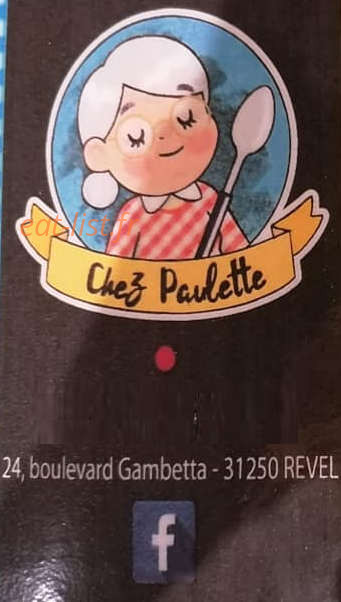 Chez Paulette — carte page 1