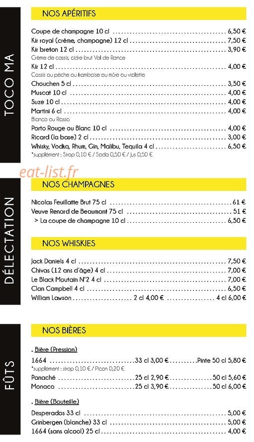 Crêperie Urbaine — carte page 6