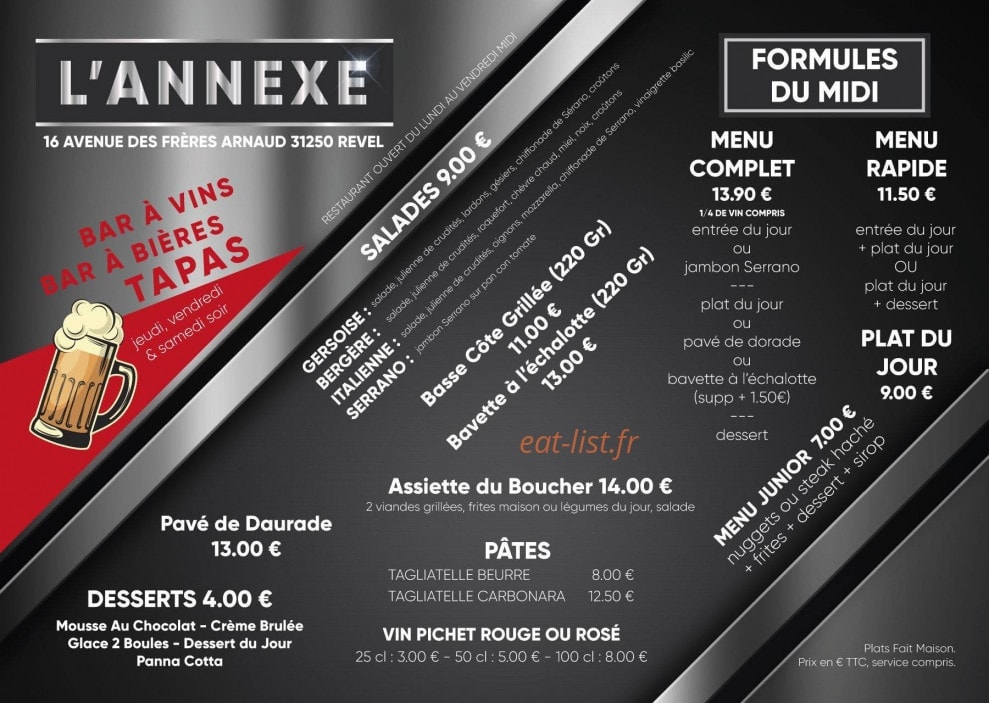 L'Annexe — carte page 1
