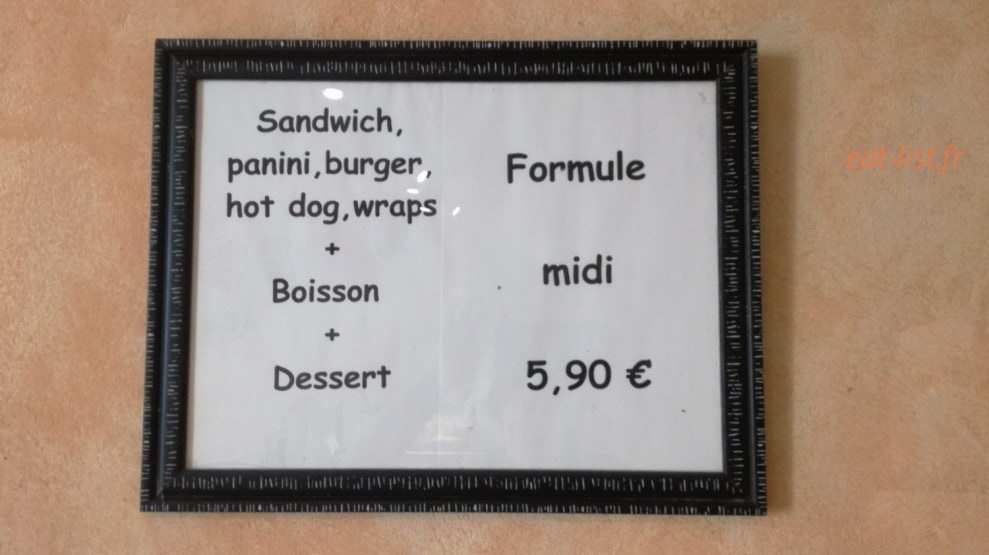 O Pain Perdu — carte page 1