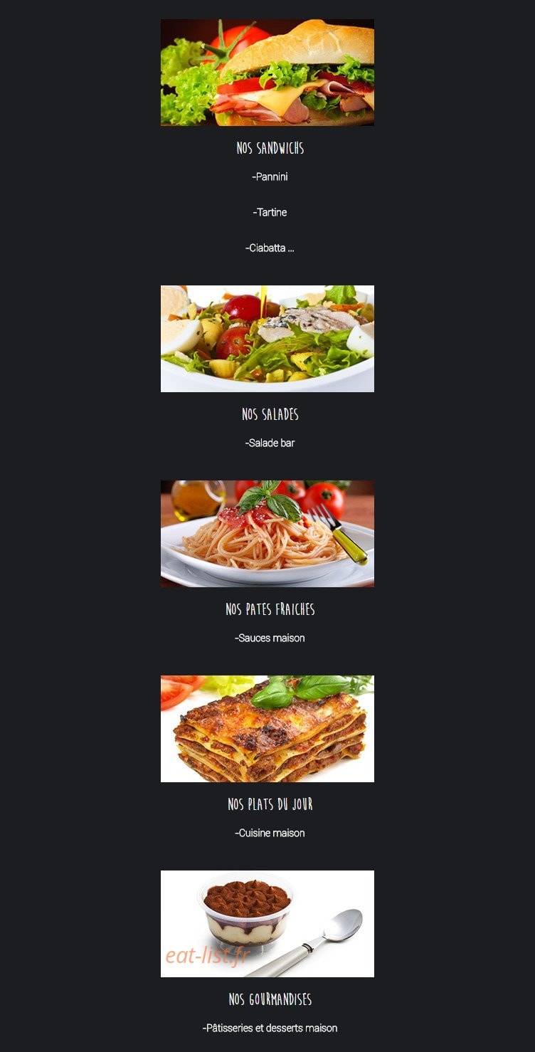 Pizzeria Delizioso — carte page 2