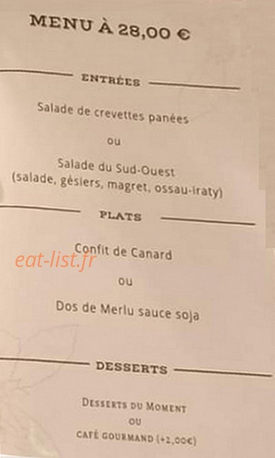 La Gargote d'Ahis — carte page 5