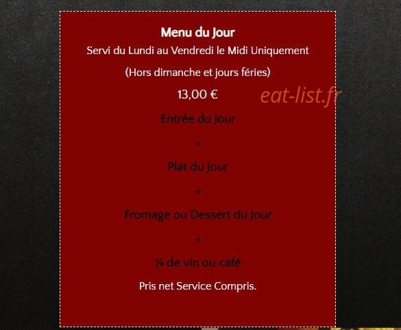 Le Park Avenue — carte page 2