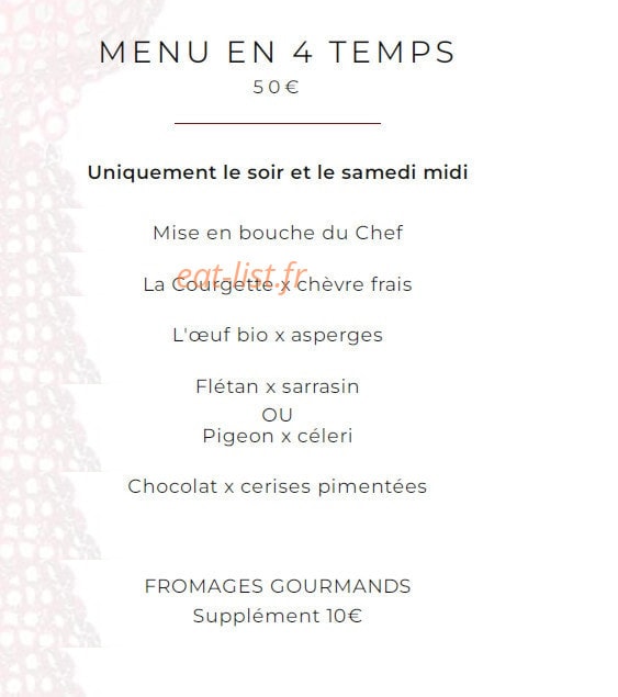 Ciel à Table — carte page 4