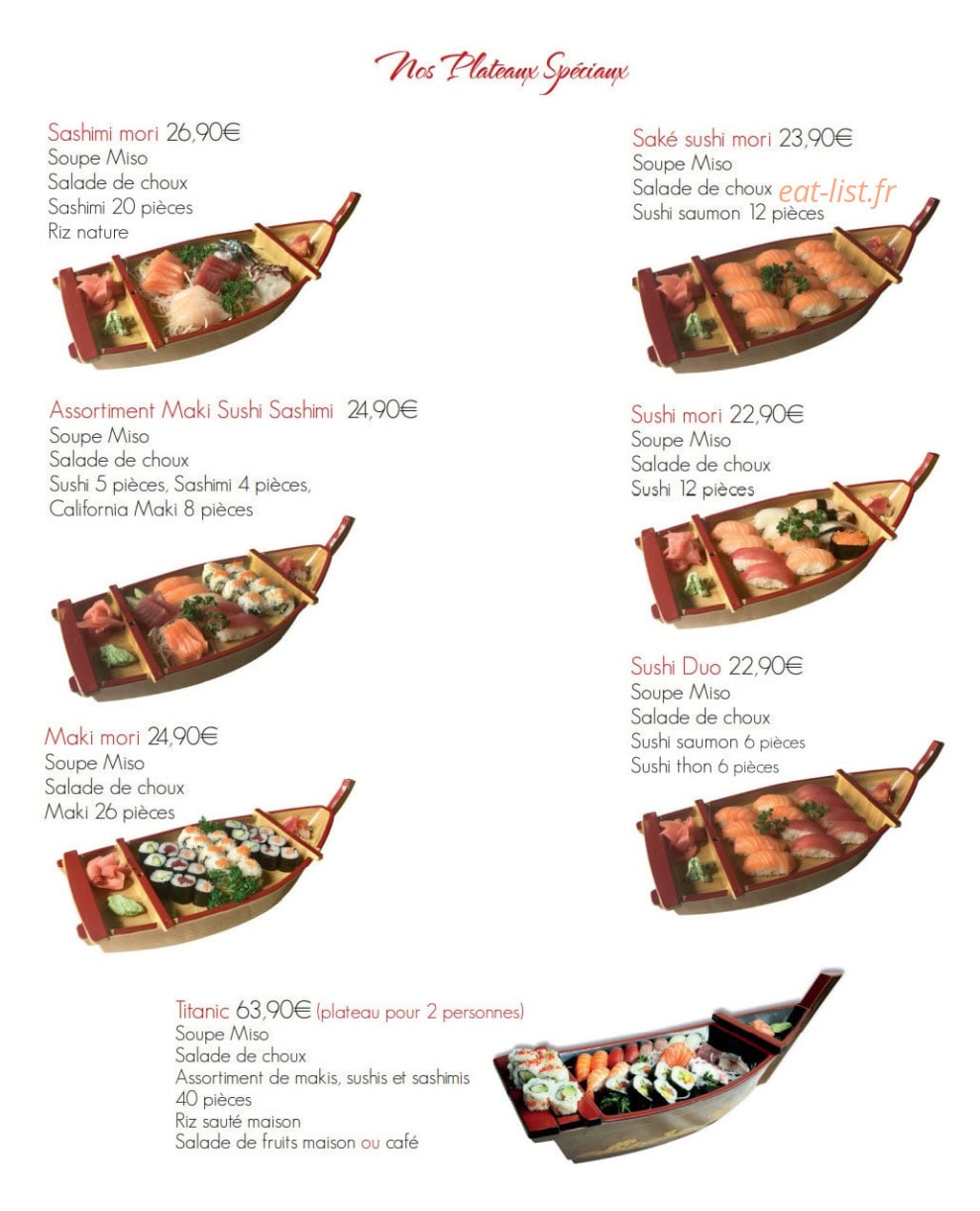Kabuki Sushi — carte page 2