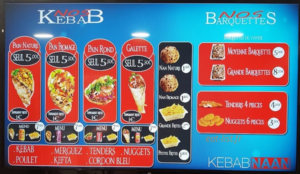 Kebab Keeb Naan — carte page 2
