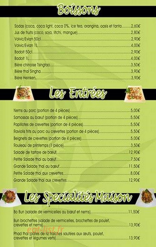 Le Bambou — carte page 1