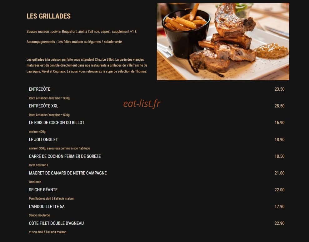 Le Billot — carte page 2