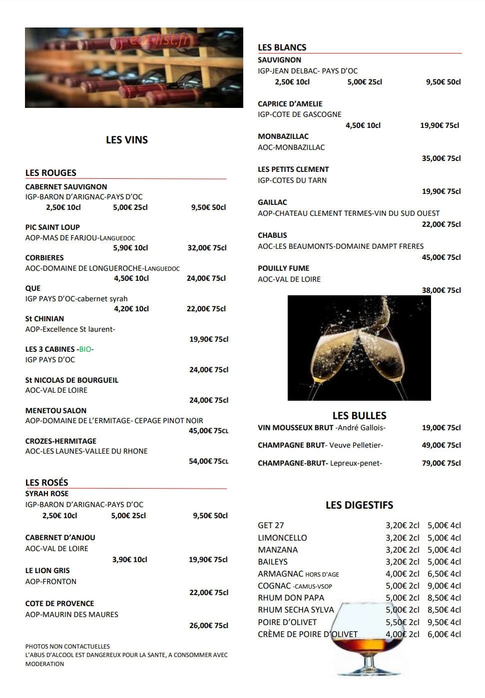 Le Clos de Nath — carte page 6