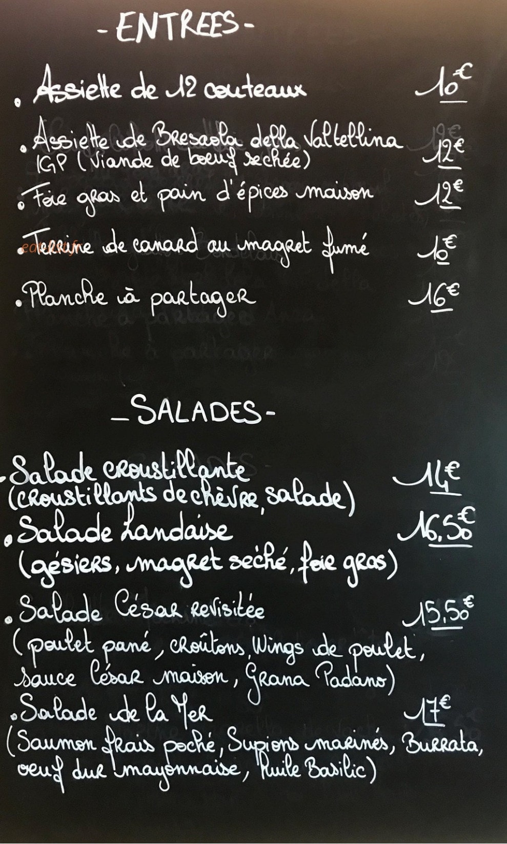 Le venitien — carte page 1