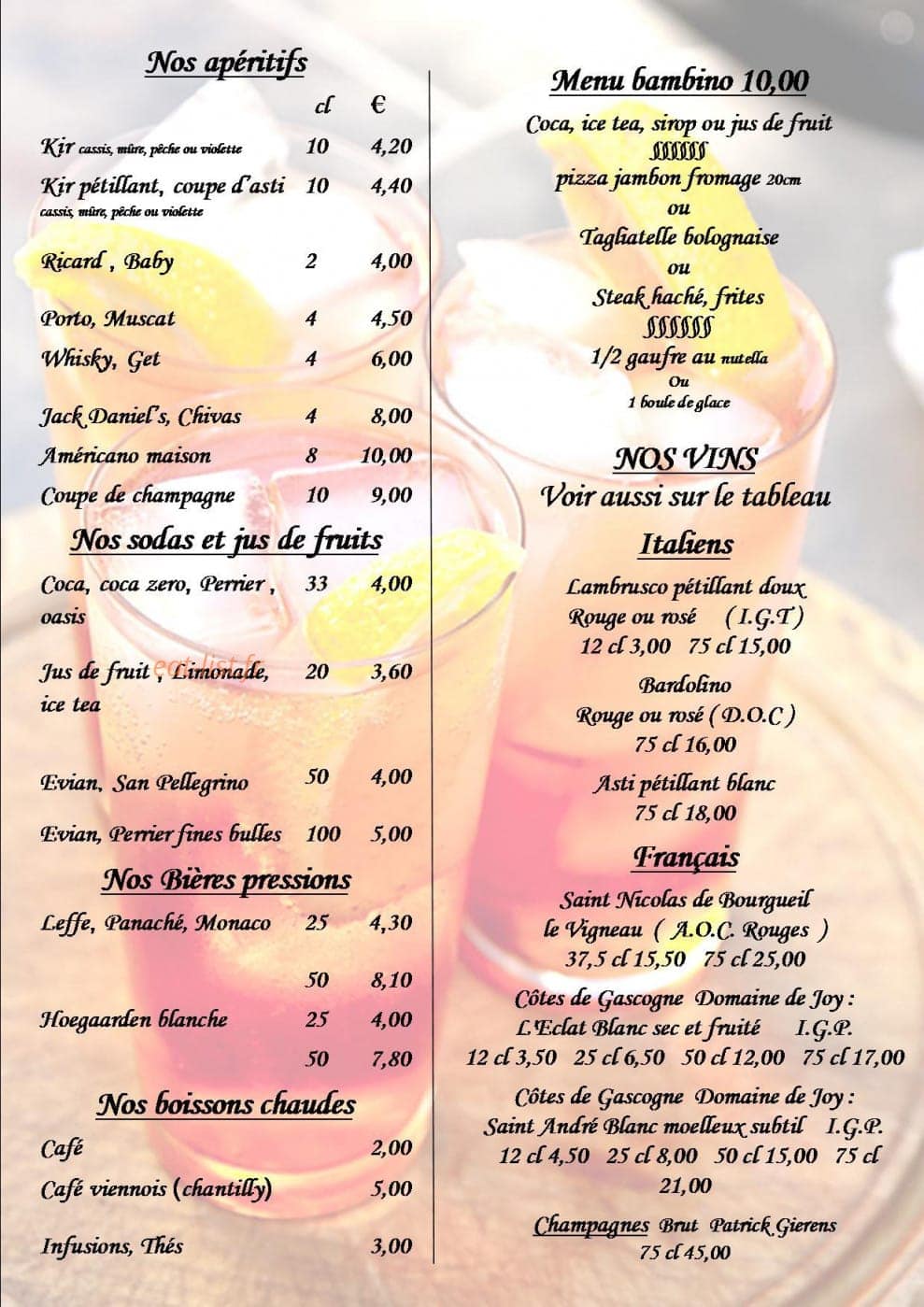 Le venitien — carte page 6