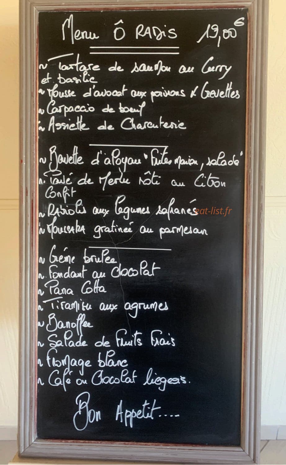 Ô Radis — carte page 1