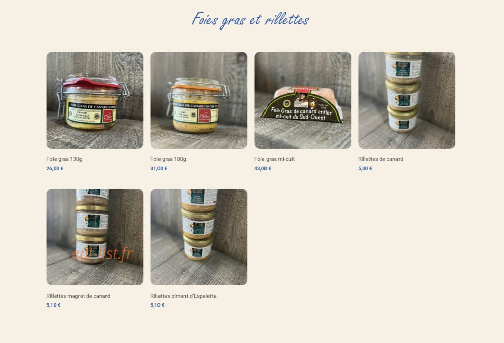 Carte et menu de Cocotte Rôtie & Cie à Villeneuve Tolosane — Les foies gras et rillettes