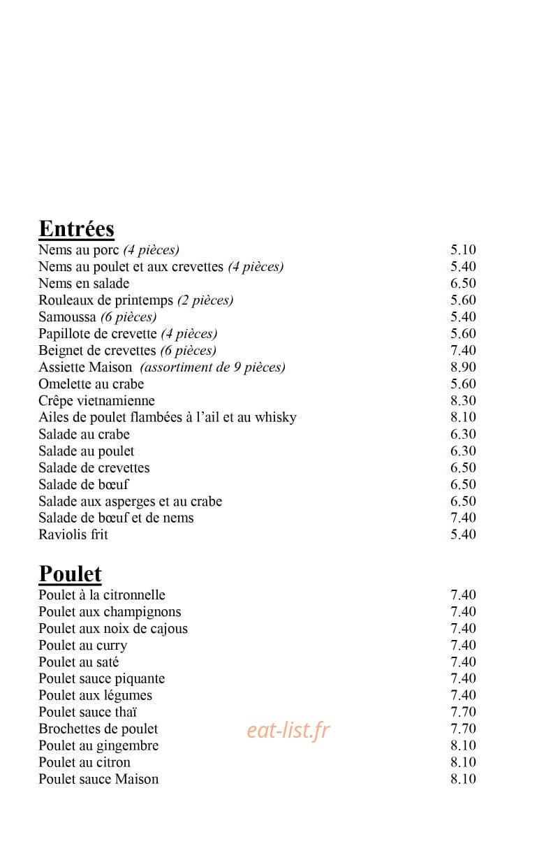 Escale D'asie — carte page 2