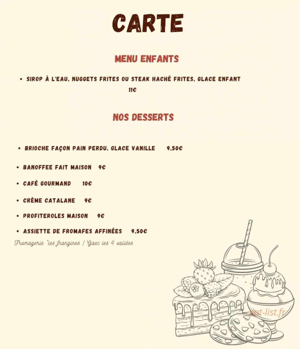 O Fil Des Saveurs — carte page 2