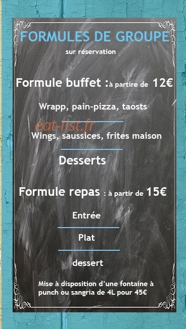 Carte et menu de Mont Relais Gaillard à Montgaillard Lauragais — Formules de groupes