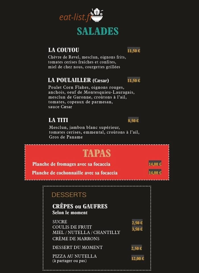 La Fabrique — carte page 1