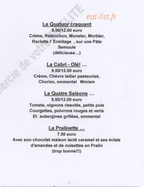 A Fleur de Pâte — carte page 5