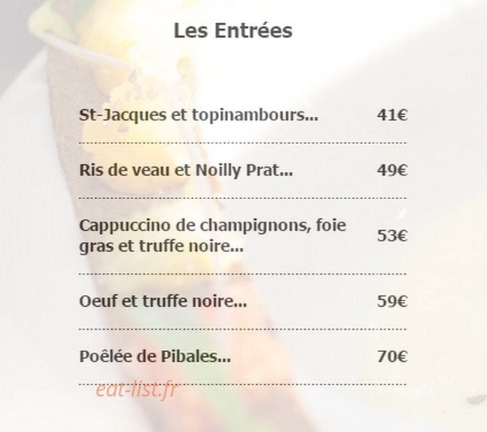 Frank Renimel - Restaurant En Marge — carte page 3