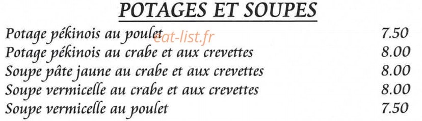 Aux Delices d'Asie — carte page 3