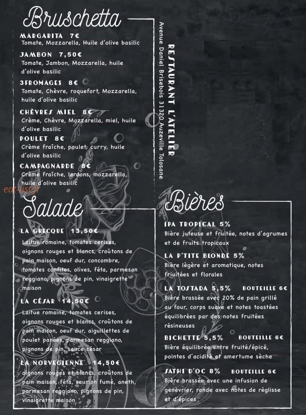 L'Atelier — carte page 7