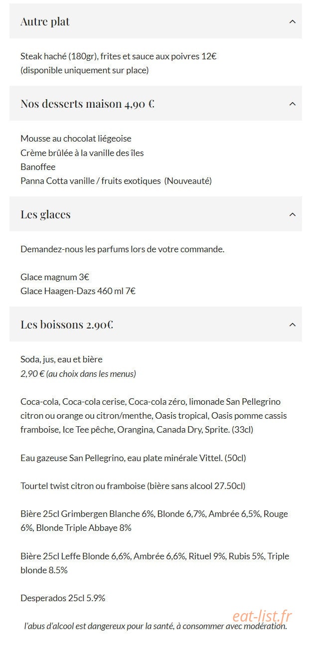 Burgers & Terroir — carte page 7