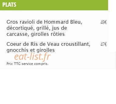 La Table des Merville — carte page 10