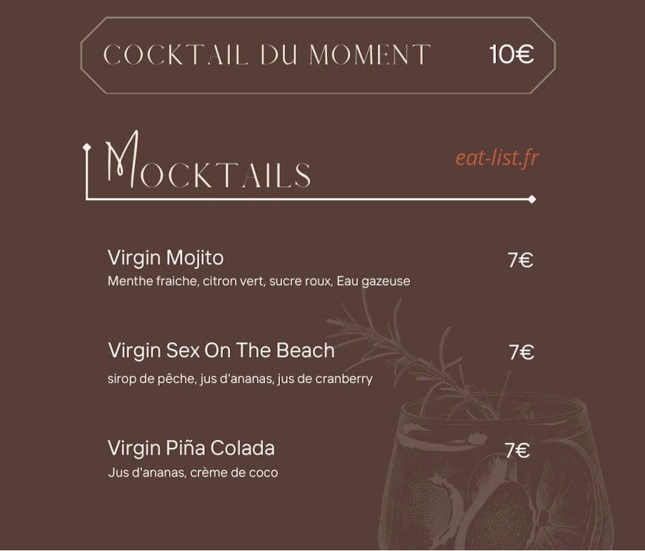 Le Jardin De Lana — carte page 8