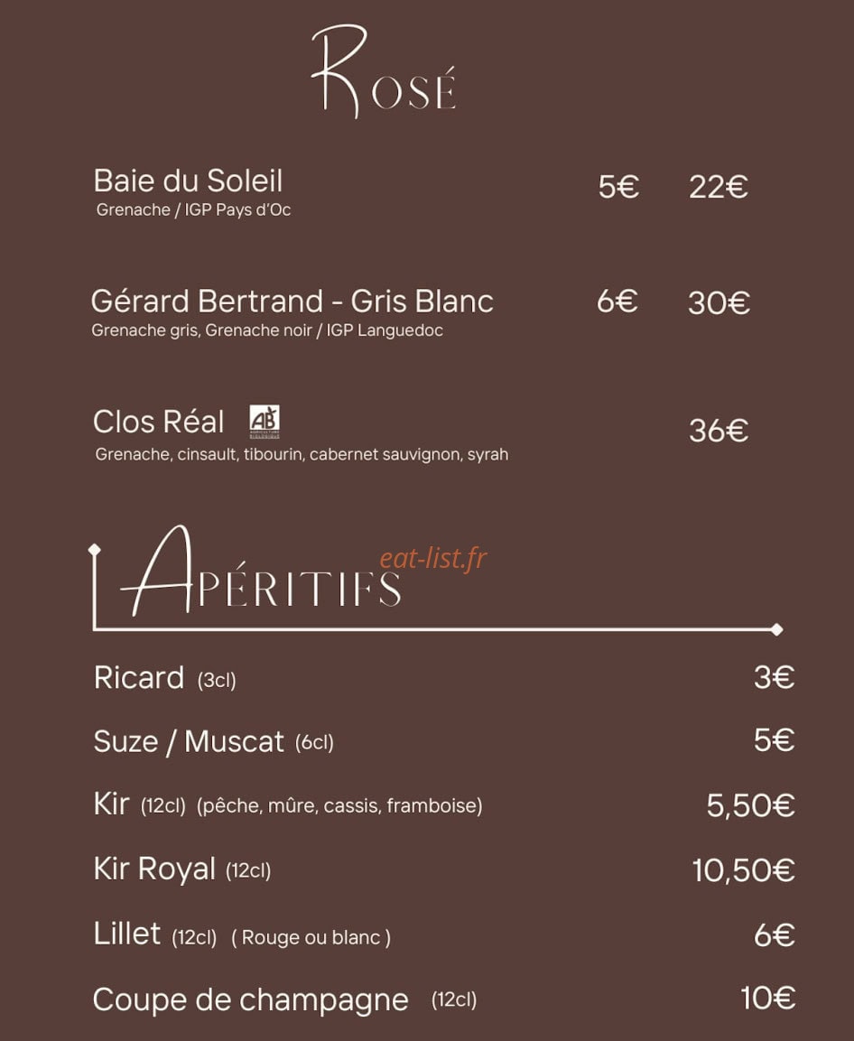 Le Jardin De Lana — carte page 13