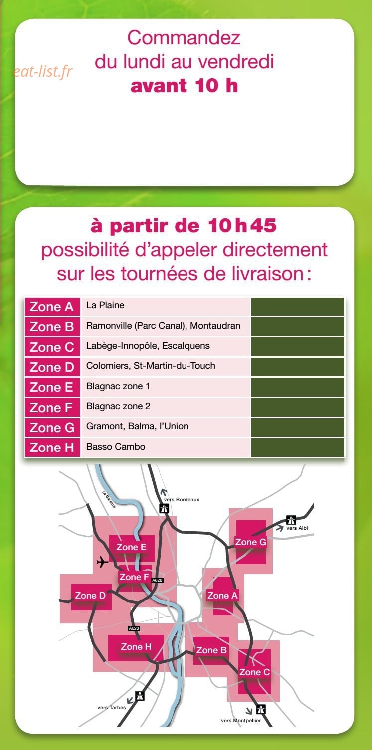 Midi délices — carte page 8