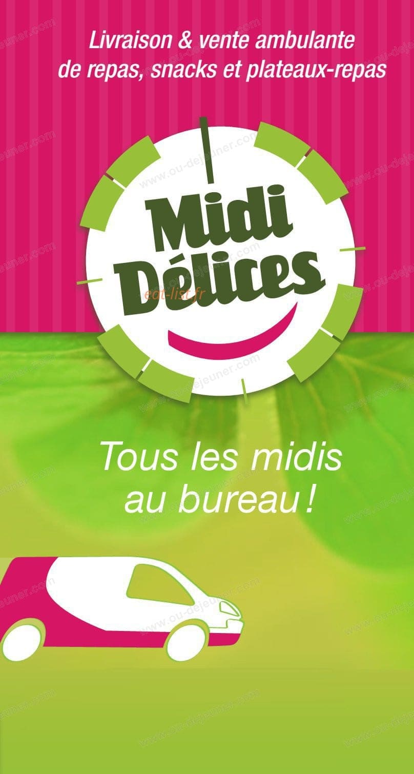 Midi délices — carte page 1