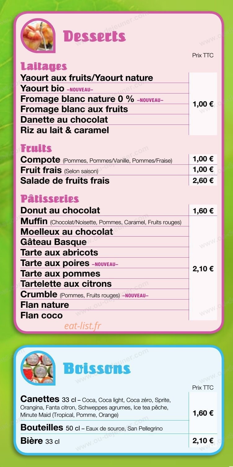 Midi délices — carte page 5