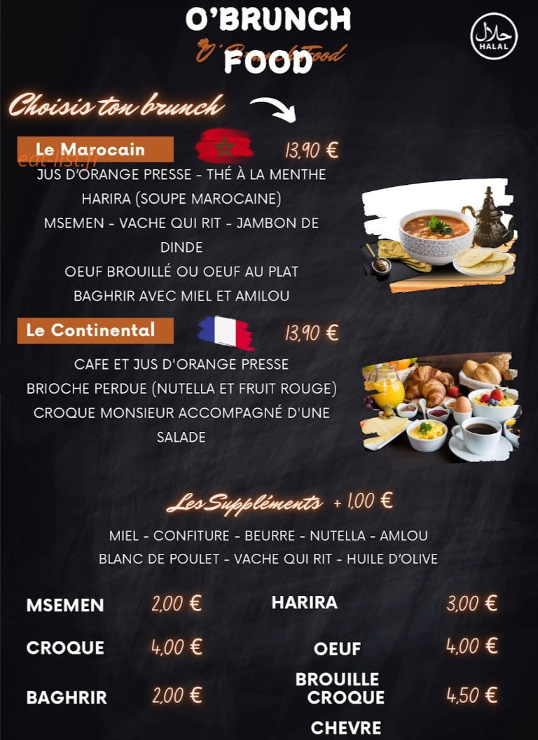 O'Brunch Food — carte page 3
