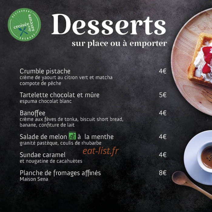 La croisée des saveurs — carte page 3