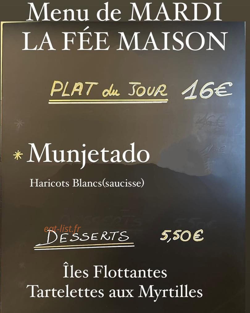 La Fée Maison — carte page 1