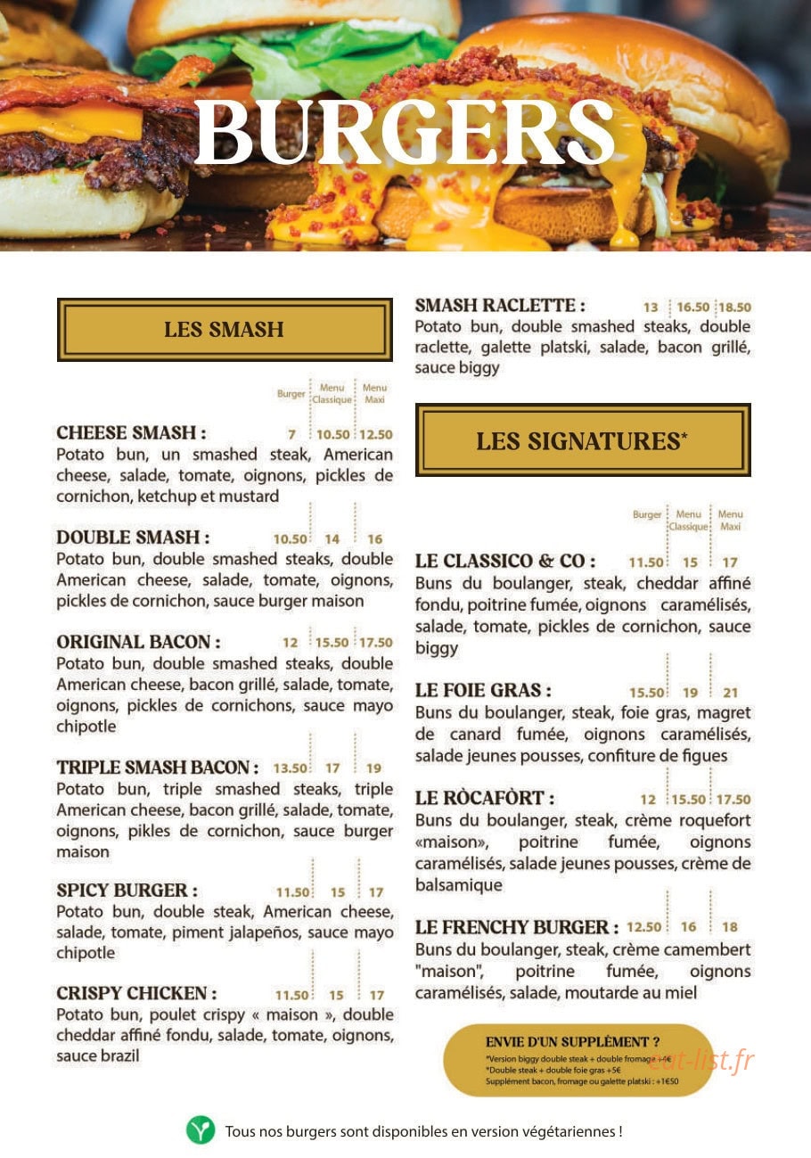 Burger Beer & Co — carte page 3