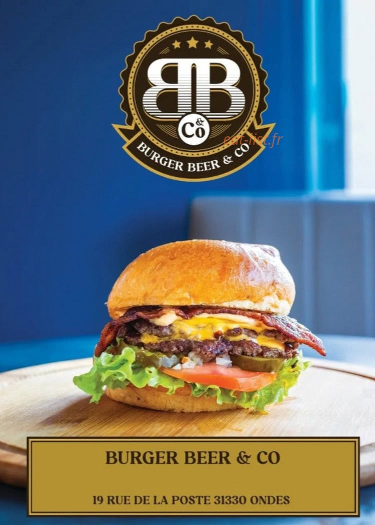 Burger Beer & Co — carte page 1