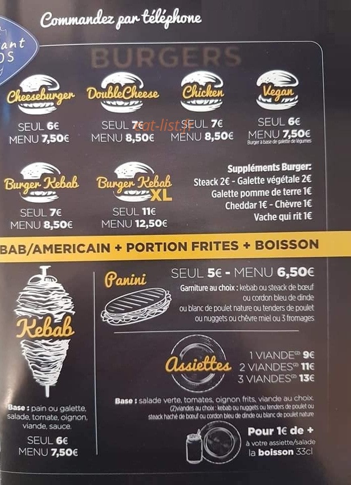 L'instant tacos — carte page 2