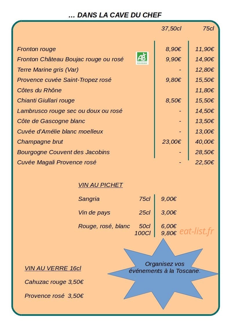 La Toscane — carte page 11