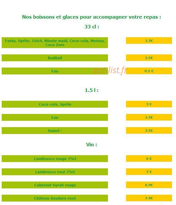 Ok Pizza — carte page 2