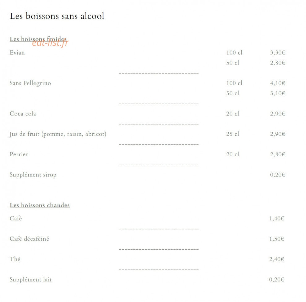 Au Comptoir Des Halles — carte page 2